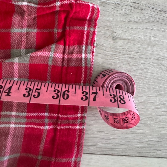 Indiana Univeristy Red Plaid Pajama Pants with Logo - Picture 7 of 7